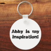 Porte-clés Abby est mon inspiration (Recto)