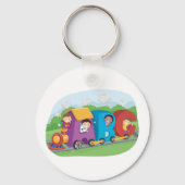 Porte-clés ABC Alphabet Train avec enfants amusant éducatif (Recto)