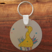 Porte-clés #ABC Art par les enfants, Canard de Pâques (Recto)