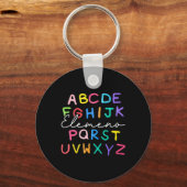 Porte-clés Abc Elemeno Professeur de maternelle Garçon Fille (Recto)