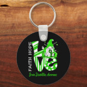 Porte-clés Abee Gnome Love Incapacité cérébrale Sensibilisati (Verso)