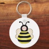 Porte-clés abeille à bosse ronde mignonne (Recto)