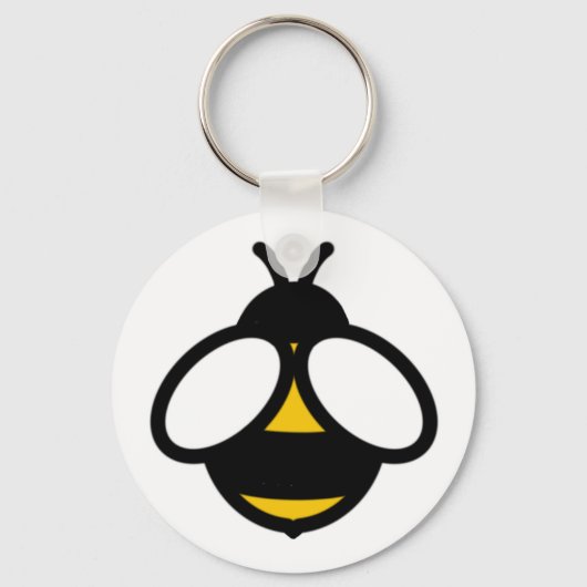 Porte-clés abeille, abeille miel, bourdon simple image abeill (Recto)