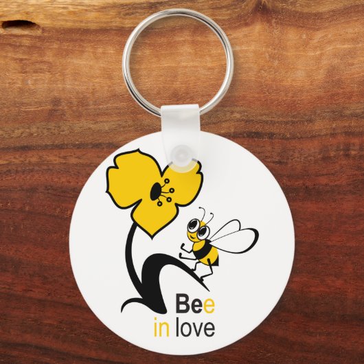 Porte-clés Abeille amoureuse (Recto)