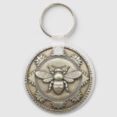 Porte-clés Abeille argentée (Verso)