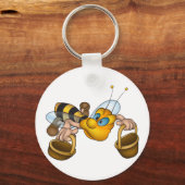 Porte-clés Abeille avec Porte - clé de seaux (Recto)