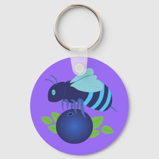 Porte-clés Abeille de bleuet (Recto)