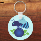 Porte-clés Abeille de bleuet (Recto)