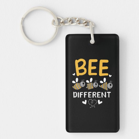 Porte-clés Abeille différente (Devant)