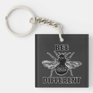 Porte-clés Abeille Empreinte de léopard différent Bumble Bee