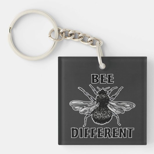 Porte-clés Abeille Empreinte de léopard différent Bumble Bee  (Devant)