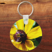 Porte-clés Abeille et Fleur Jaune (Recto)
