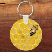 Porte-clés abeille et nid d'abeille (Recto)