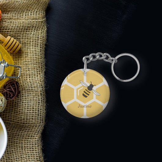Porte-clés Abeille et peigne