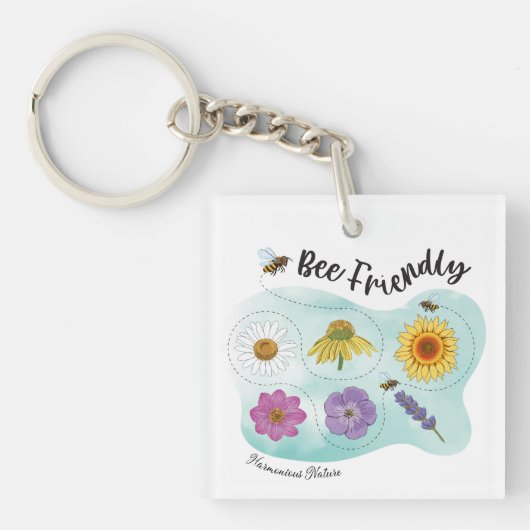 Porte-clés Abeille - Harmonieux Nature (Devant)