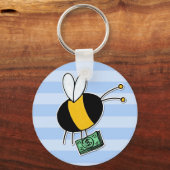 Porte-clés abeille ouvrière - banquier (Recto)