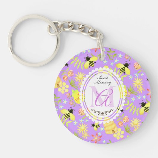 Porte-clés Abeille Pourpre (Devant)
