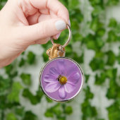 Porte-clés Abeille sur fleur violette (Main)