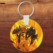 Porte-clés Abeille sur une fleur (Recto)