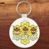 Porte-clés Abeilles cool (Recto)