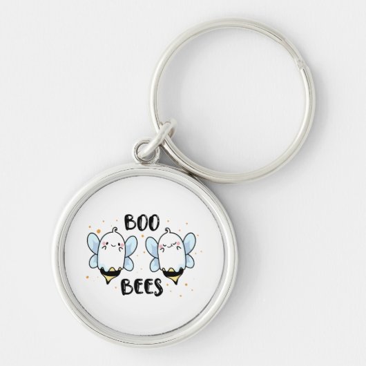 Porte-clés Abeilles de Boo Ghost mignonnes - Drôle Halloween (Devant)