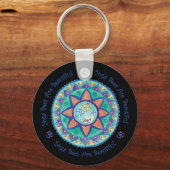 Porte-clés Abeilles de yoga Om Mandala  (Recto)