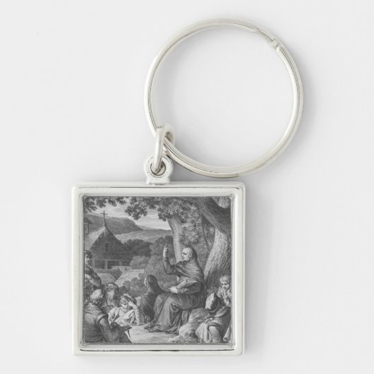 Porte-clés Abelard parlant dans la Champagne abandonnée (Devant)