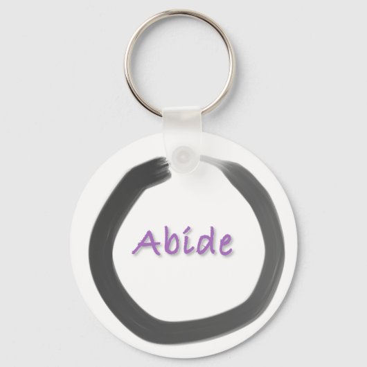 Porte-clés Abide Zen Buddhist Enso Circle (Recto)