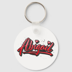 Porte-clés Abigail red Heart Graffiti