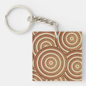 Porte-clés Aboriginal Dot Painting (Devant)