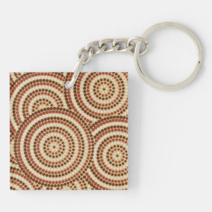 Porte-clés Aboriginal Dot Painting