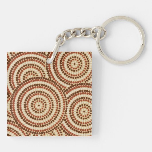 Porte-clés Aboriginal Dot Painting (Dos)