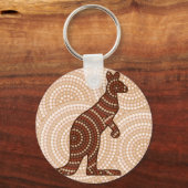 Porte-clés Aboriginal kangaroo dot painting (Recto)