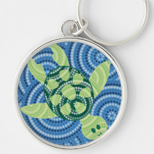 Porte-clés Aboriginal turtle