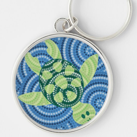 Porte-clés Aboriginal turtle (Devant)