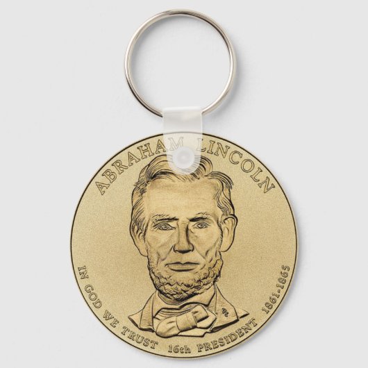 Porte-clés Abraham Lincoln $1 Presidential Coin Keychain (Recto)