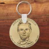 Porte-clés Abraham Lincoln $1 Presidential Coin Keychain (Recto)