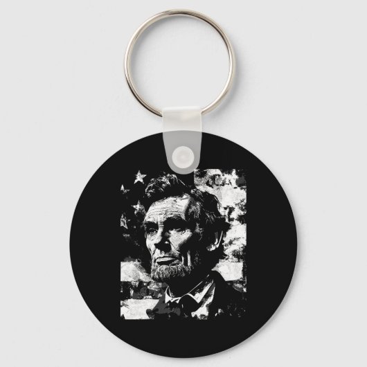 Porte-clés Abraham Lincoln Histoire Professeur Président 4e d (Recto)