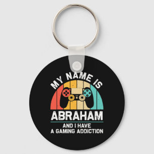 Porte-clés Abraham Nom cadeau Personnalisé Funny Gaming Geek