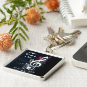 Porte-clés Abrégé sur musical note de fissure (Côté)