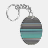 Porte-clés Abstract #1: Teal and grey (Devant gauche)