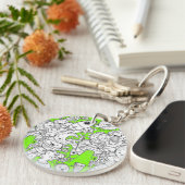 Porte-clés Abstract acrylic keychain (Devant Droit)