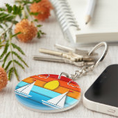 Porte-clés Abstract acrylic keychain (Devant Droit)