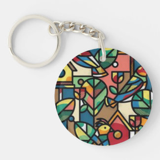Porte-clés Abstract acrylic keychain