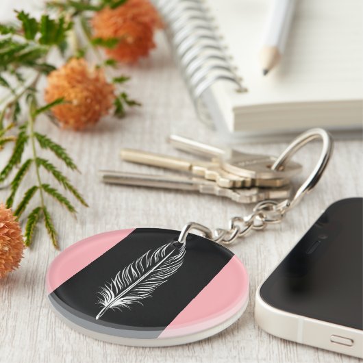 Porte-clés Abstract acrylic keychain (Devant Droit)