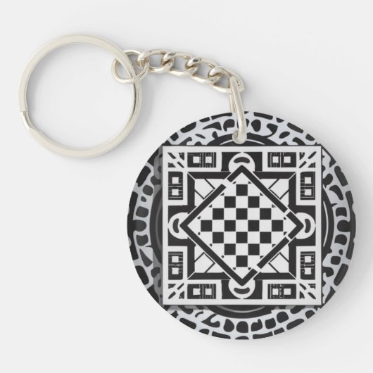 Porte-clés Abstract acrylic keychain (Devant)