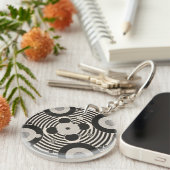 Porte-clés Abstract acrylic keychain (Devant Droit)