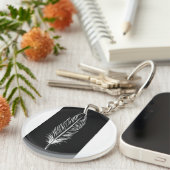 Porte-clés Abstract acrylic keychain (Devant Droit)