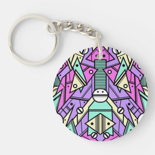 Porte-clés Abstract acrylic keychain (Devant)