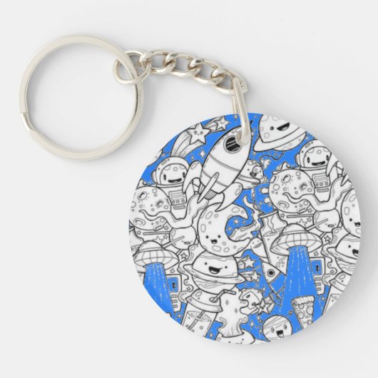 Porte-clés Abstract acrylic keychain (Devant)